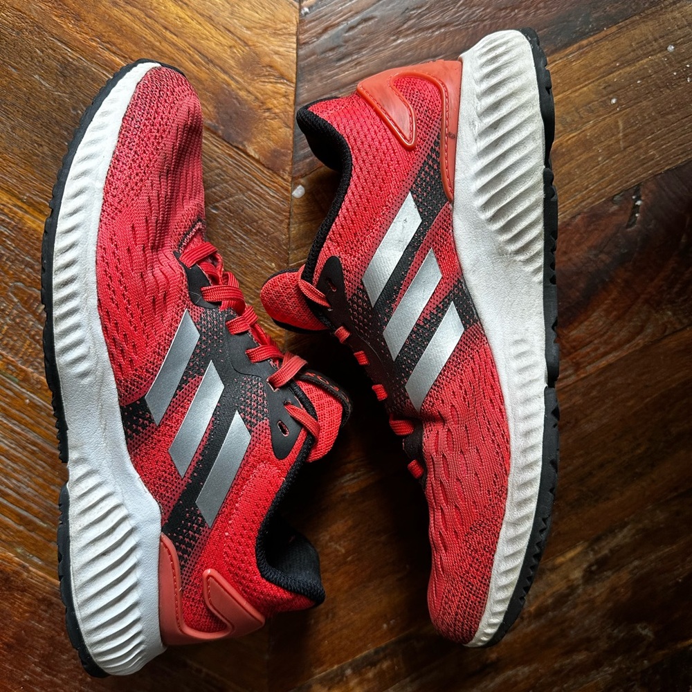 Adidas Red and Black Athletic Shoes